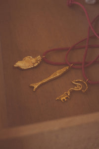 Snake Key Or Forever Sacred On Red Cord