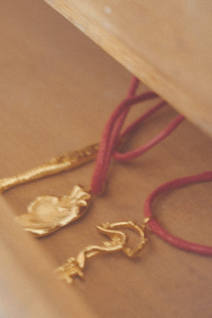 Snake Key Or Forever Sacred On Red Cord