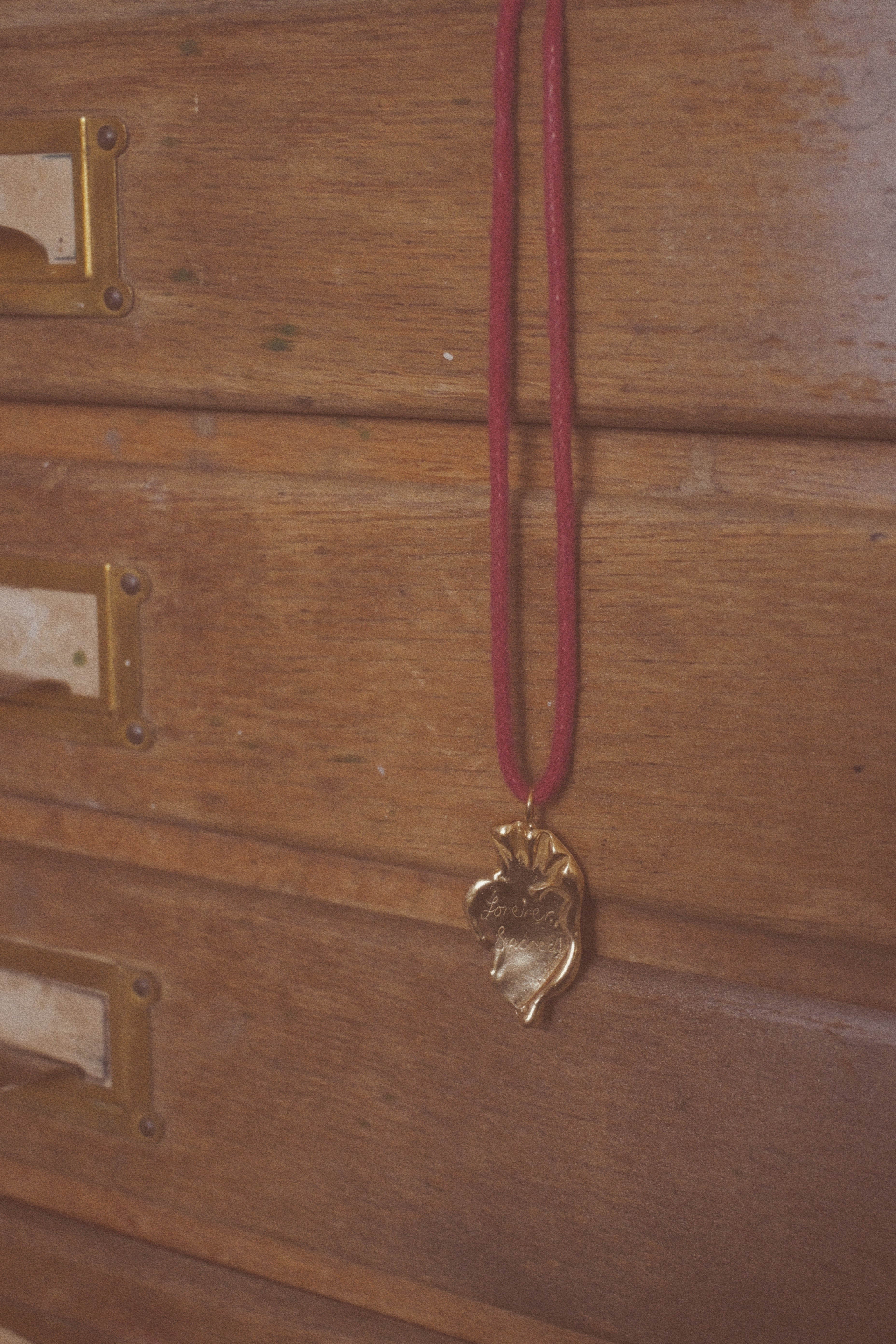 Snake Key Or Forever Sacred On Red Cord