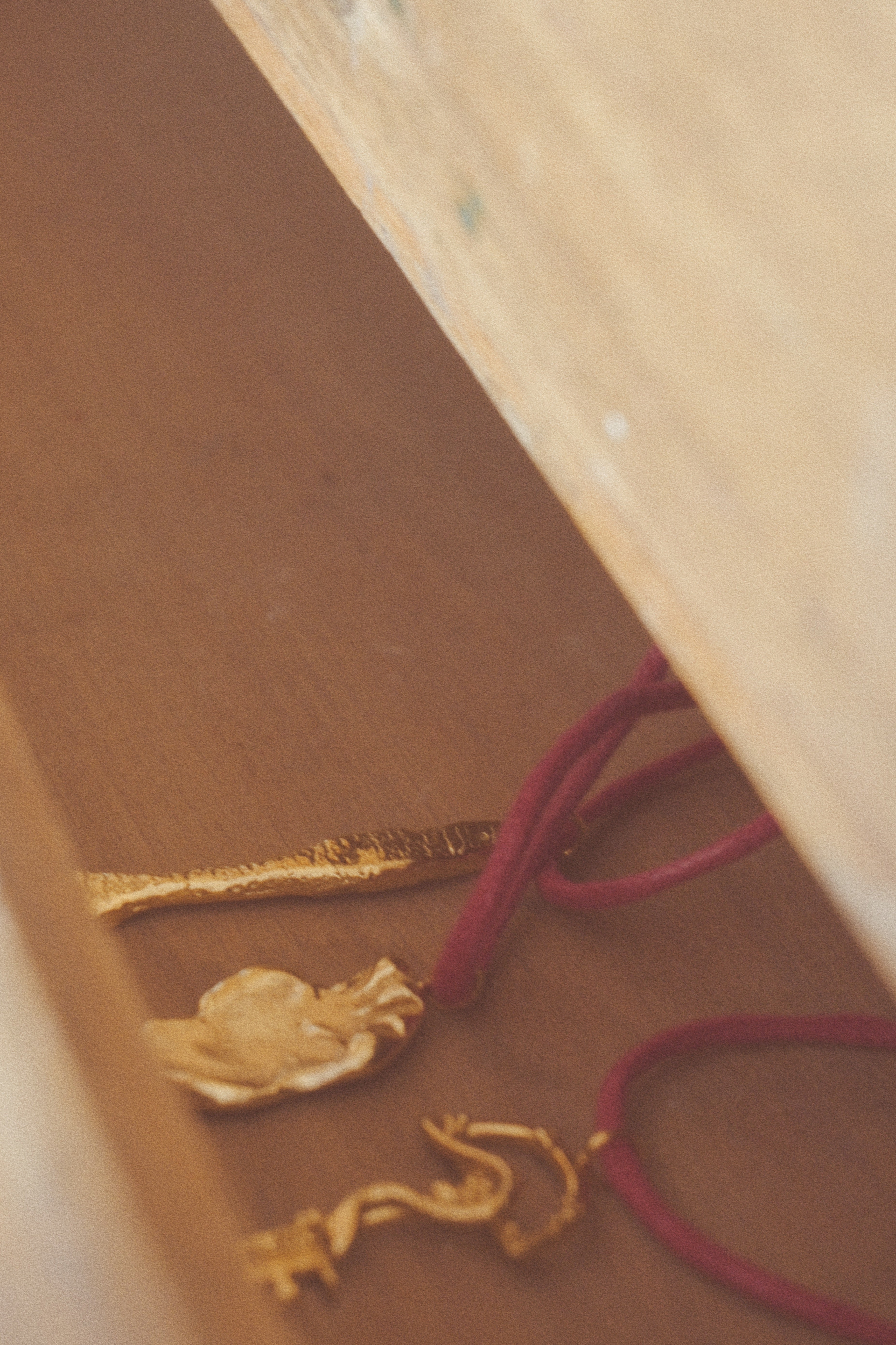 Snake Key Or Forever Sacred On Red Cord