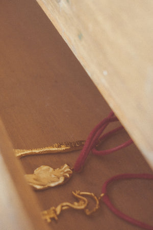 Snake Key Or Forever Sacred On Red Cord